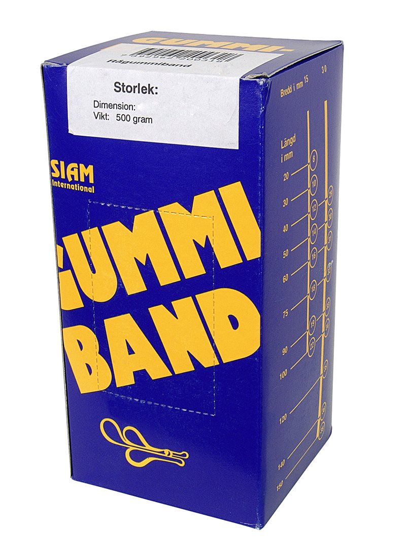 Gummiband nr. 68  150x6,0mm (500g)